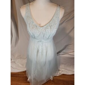 Vintage Vanity‎ Fair Double Chiffon Size 32 Lace Lingerie Bride Bridal